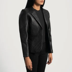 Women_Cora_Quilted_Black_Leather_Blazer_Made_of_Finest_Quality_