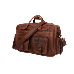 Roosevelt Leather Pilot Bag Large Dark