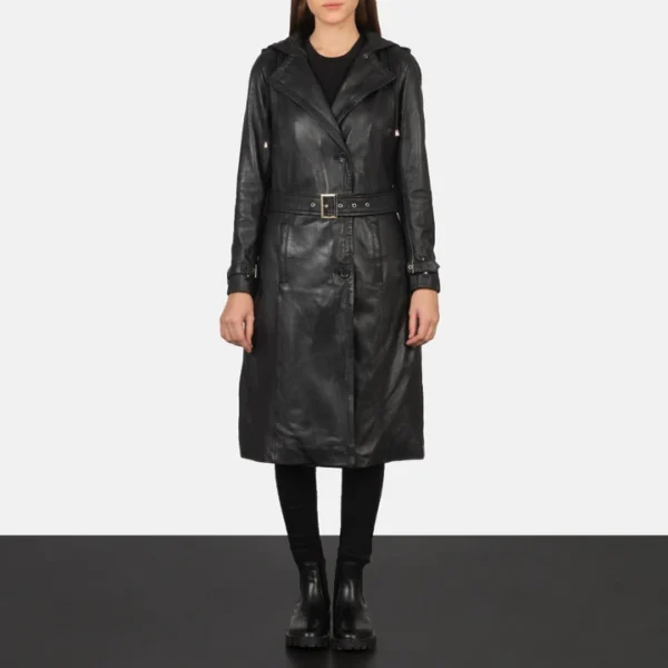 Women_27s_Fixon_Hooded_Black_Trench_Coat_Full_Length-